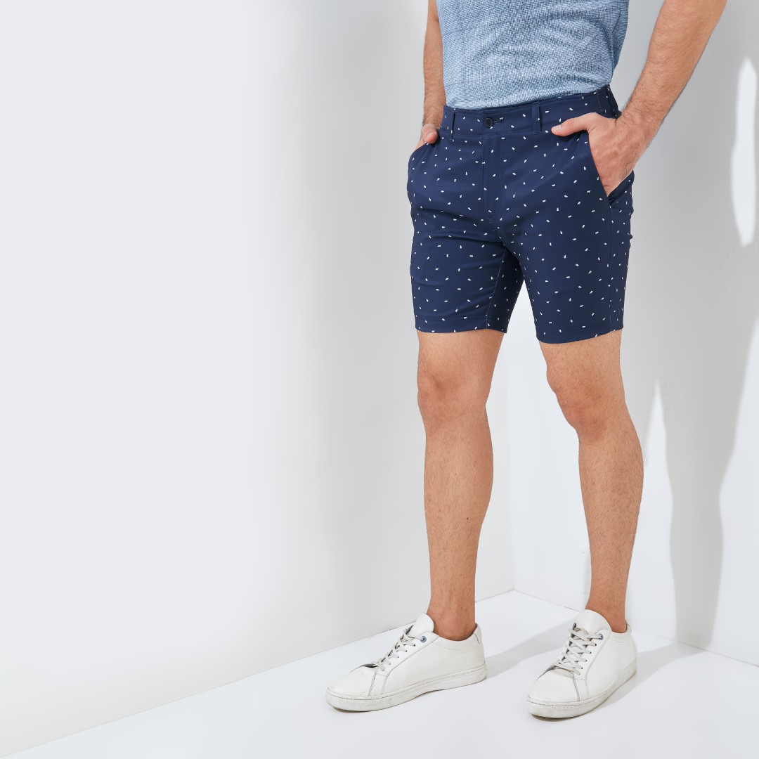 Jack Nicklaus Lieden Premium Celana Pendek Pria Regular Fit Classic Navy - Image 2