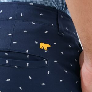 Jack Nicklaus Lieden Premium Celana Pendek Pria Regular Fit Classic Navy