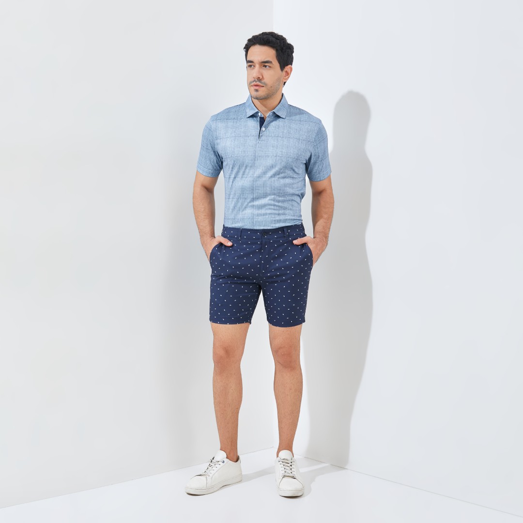 Jack Nicklaus Lieden Premium Celana Pendek Pria Regular Fit Classic Navy - Image 4