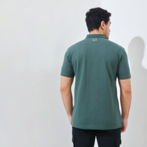 Jack Nicklaus Raven Polo Shirt Pria Regular Fit Camping Green