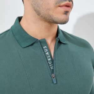 Jack Nicklaus Raven Polo Shirt Pria Regular Fit Camping Green