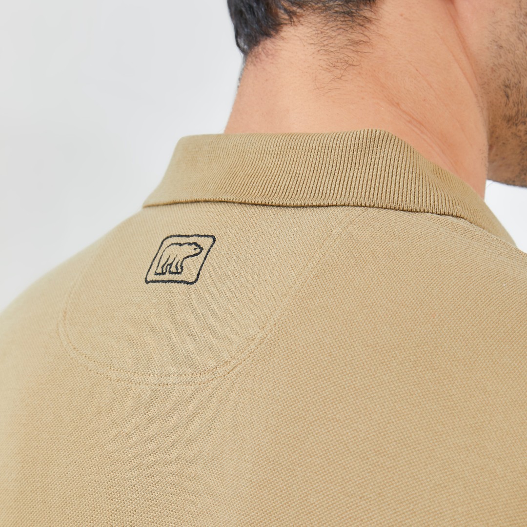 Jack Nicklaus Raven Polo Shirt Pria Regular Fit Khaki - Image 5
