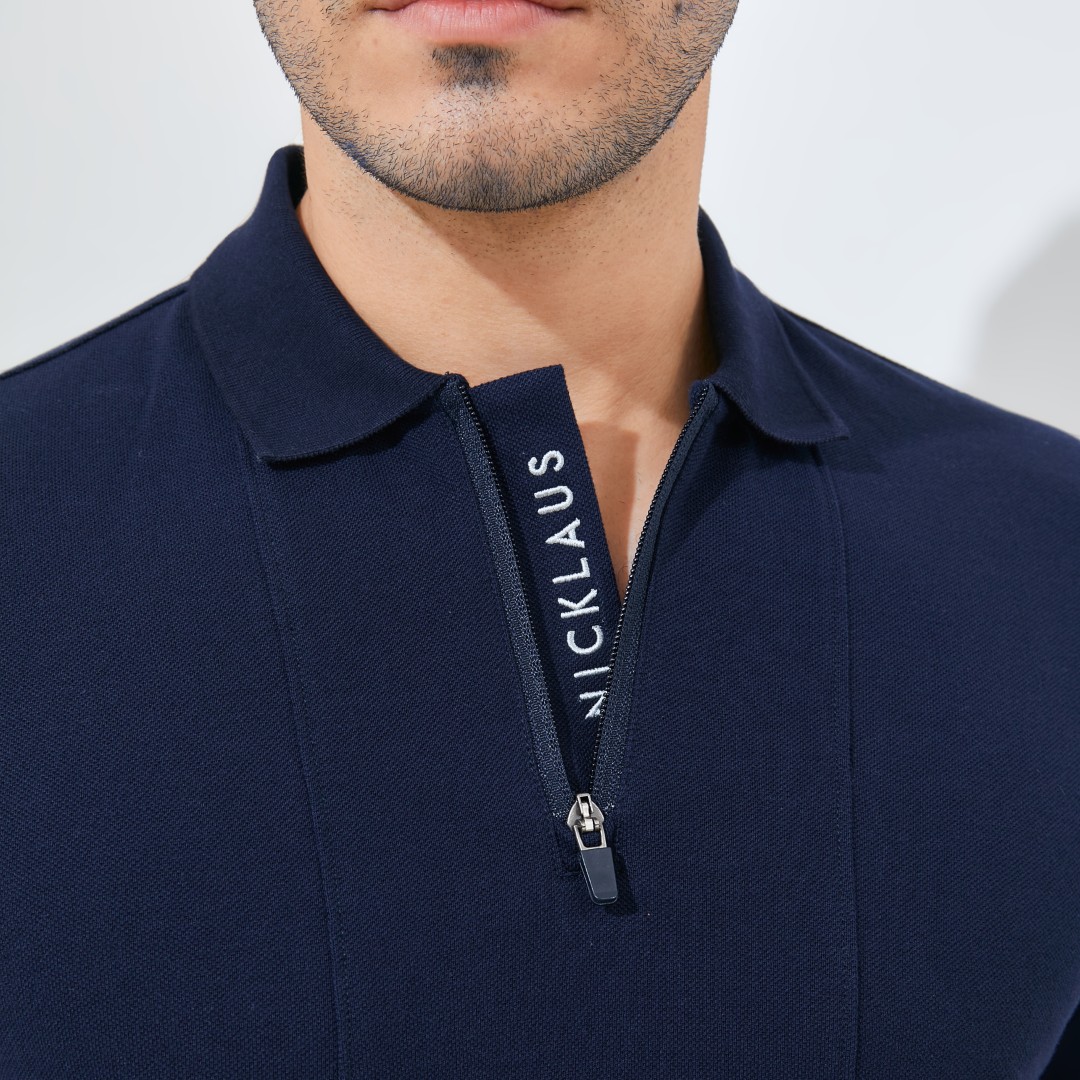 Jack Nicklaus Raven Polo Shirt Pria Regular Fit Navy - Image 5