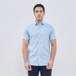 Jobb Arrilo Kemeja Pria Lengan Pendek Slim Fit Biru