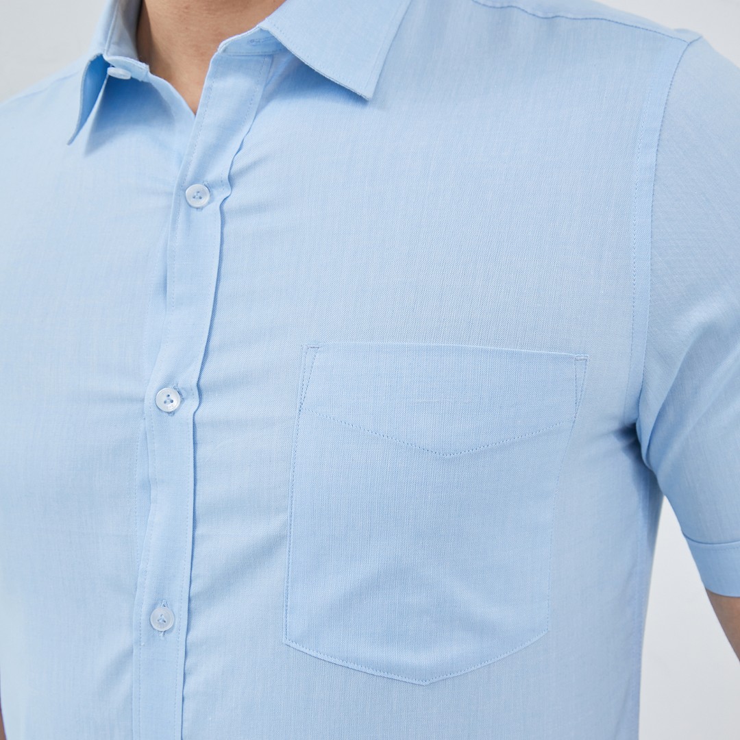 Jobb Arrilo Kemeja Pria Lengan Pendek Slim Fit Biru - Image 5