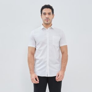 Jobb Arrilo Kemeja Pria Lengan Pendek Slim Fit Putih