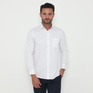 Jobb Byington Kemeja Pria Lengan Panjang Slim Fit Putih