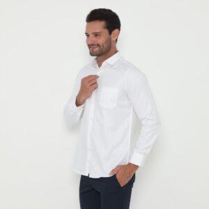 Jobb Byington Kemeja Pria Lengan Panjang Slim Fit Putih