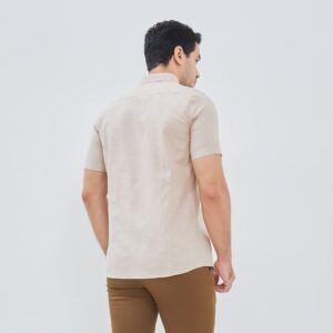 Jobb Comino Kemeja Pria Lengan Pendek Slim Fit Khaki