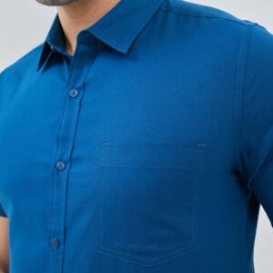 Jobb Giaco Kemeja Pria Lengan Pendek Slim Fit Navy