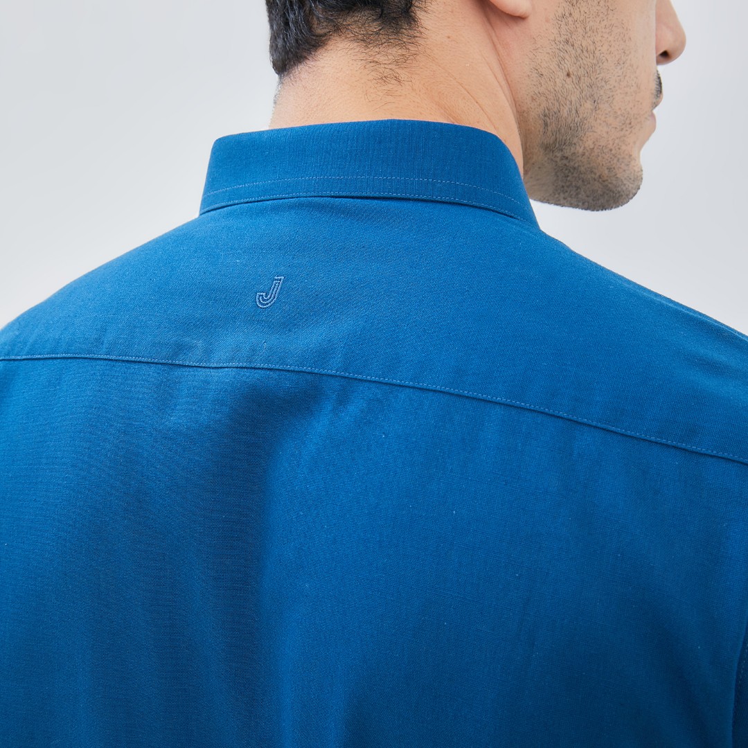 Jobb Giaco Kemeja Pria Lengan Pendek Slim Fit Navy - Image 6