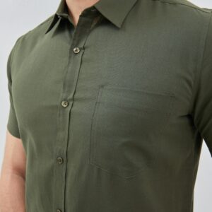 Jobb Giaco Kemeja Pria Lengan Pendek Slim Fit Olive