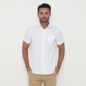 Jobb Grayden Kemeja Pria Lengan Pendek Slim Fit Putih