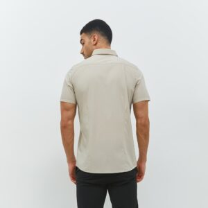 Jobb Hingham Kemeja Pria Lengan Pendek Slim Fit Light Khaki