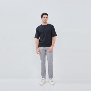 JOBB Rockie T-shirt Pria Oversized Hitam