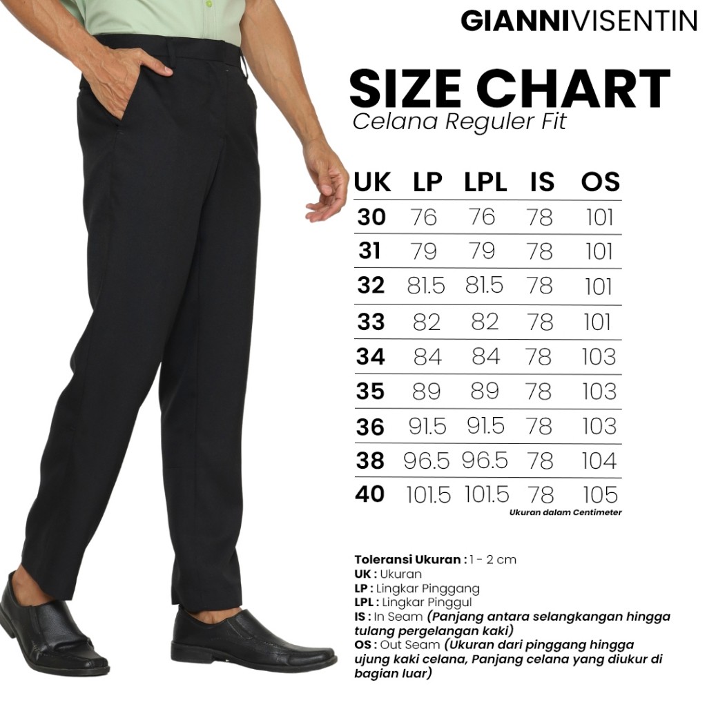 Gianni Visentin - Celana Chinos Stretch Pria Biru Tua - 2101 - Image 5