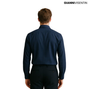 Gianni Visentin Kemeja Lengan Panjang Pria Navy - 8605