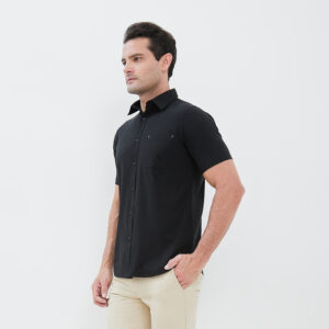Jobb Active Firefox Kemeja Pria Lengan Pendek Slim Fit Hitam