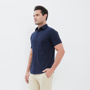Jobb Active Firefox Kemeja Pria Lengan Pendek Slim Fit Navy