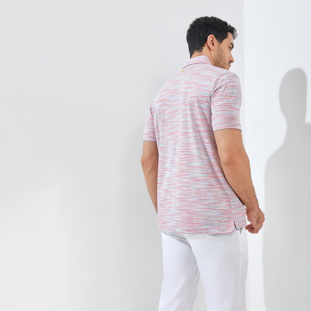 Jack Nicklaus Utrecht Premium Space Dye Polo Sunset - Image 4