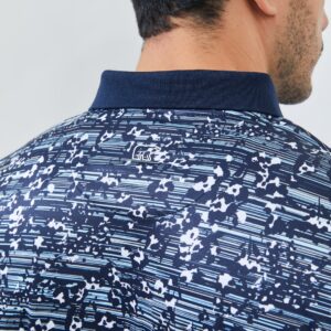 Jack Nicklaus Waldorf Premium Floral Print Polo Classic Navy