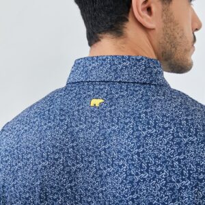 Jack Nicklaus Noord Premium Flock Print Polo Classic Navy