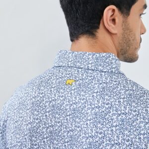 Jack Nicklaus Noord Premium Flock Print Polo Bright White