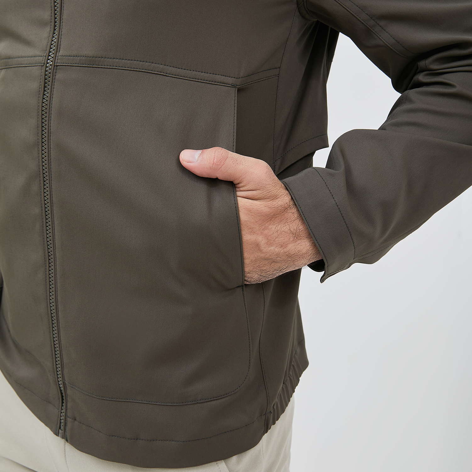 Jobb Equinox Jacket Pria Regular Fit Dark Olive - Image 6