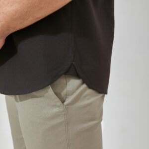 Jack Nicklaus Rowan Kemeja Pria Lengan Pendek Slim Fit Dark Brown