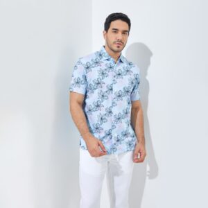 Jack Nicklaus Amersfoort Premium Tropical Polo Cool Blue