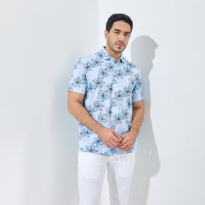 Jack Nicklaus Amersfoort Premium Tropical Polo Cool Blue