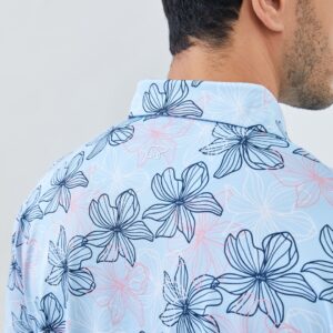 Jack Nicklaus Amersfoort Premium Tropical Polo Cool Blue