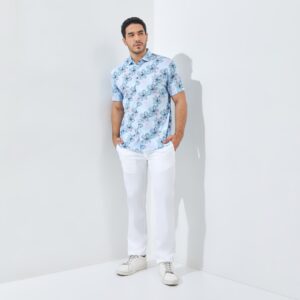 Jack Nicklaus Amersfoort Premium Tropical Polo Cool Blue