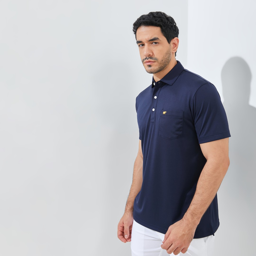 Jack Nicklaus Maastricht Premium Heritage Polo Classic Navy - Image 4