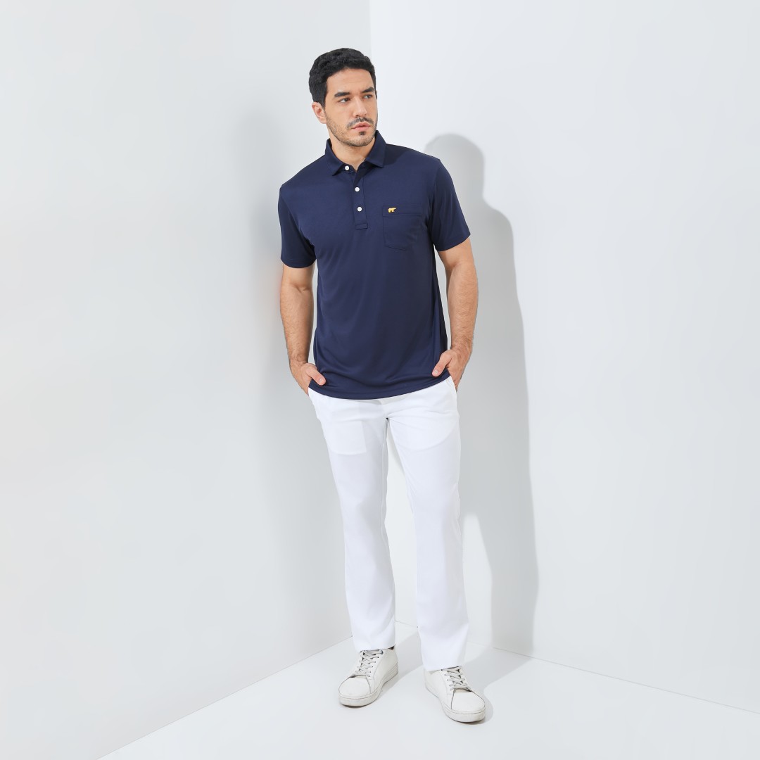 Jack Nicklaus Maastricht Premium Heritage Polo Classic Navy - Image 5