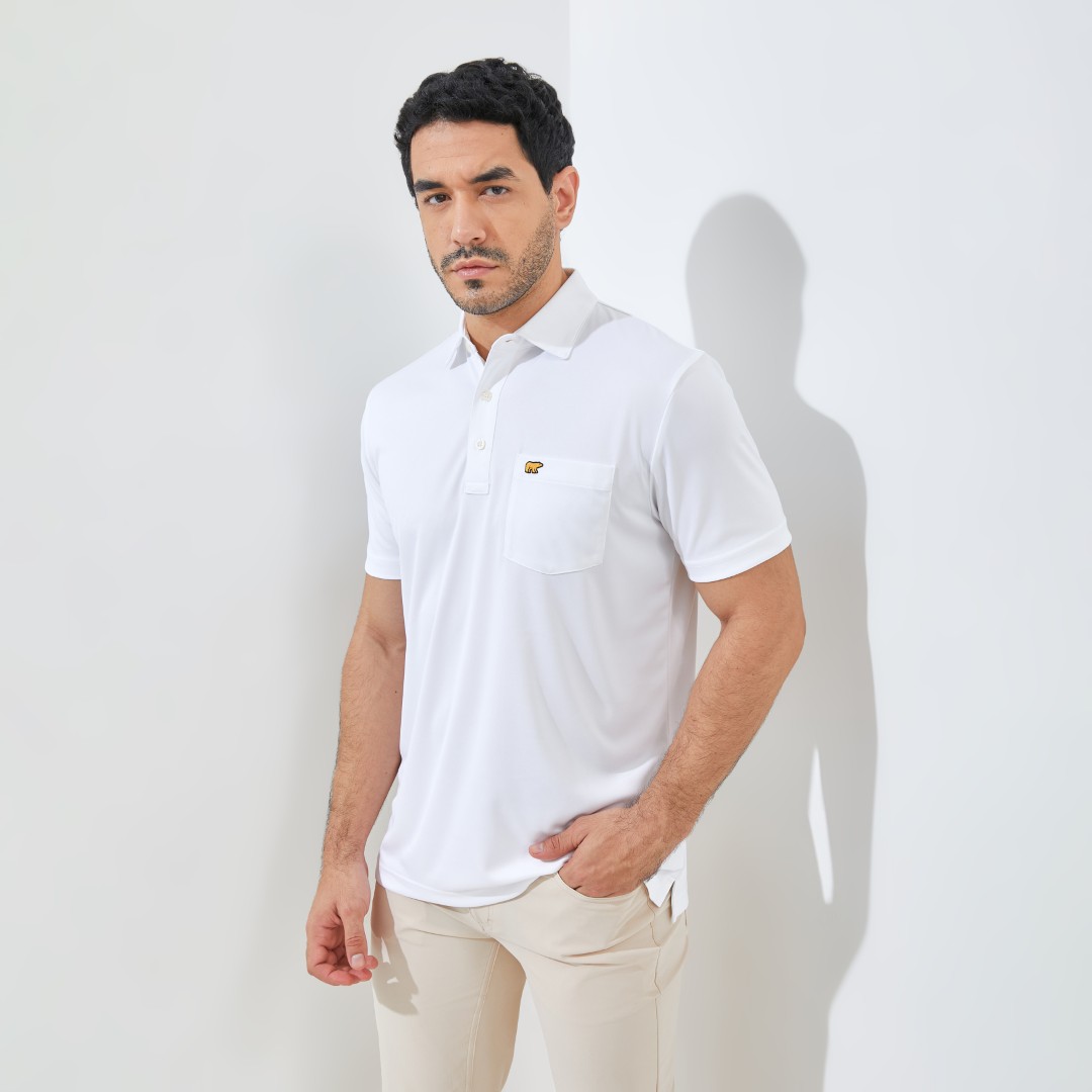 Jack Nicklaus Maastricht Premium Heritage Polo Bright White - Image 2