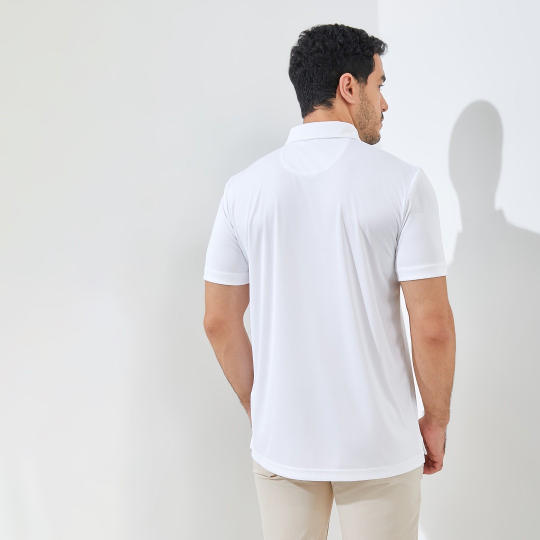 Jack Nicklaus Maastricht Premium Heritage Polo Bright White - Image 3