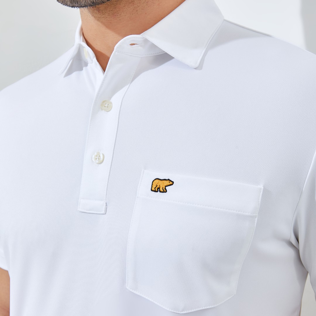 Jack Nicklaus Maastricht Premium Heritage Polo Bright White - Image 6