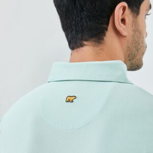 Jack Nicklaus Vandervalk Premium Solid Stripe Polo Surf Green