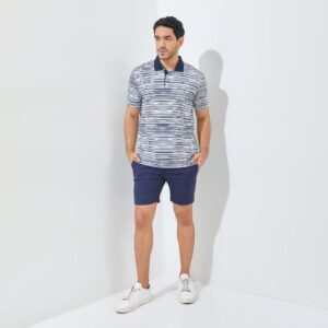 Jack Nicklaus Groningen Premium Random Stripe Stripe Polo Classic Navy