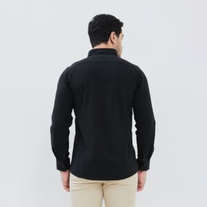Jobb Cloude Kemeja Pria Lengan Panjang Slim Fit Hitam