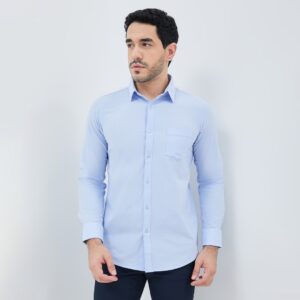 Jobb Cloude Kemeja Pria Lengan Panjang Slim Fit Biru