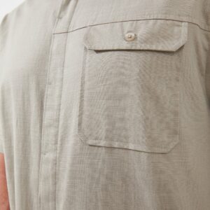 Jack Nicklaus Cash Kemeja Pria Lengan Pendek Regular Fit Khaki