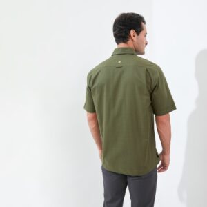 Jack Nicklaus Cash Kemeja Pria Lengan Pendek Regular Fit Olive