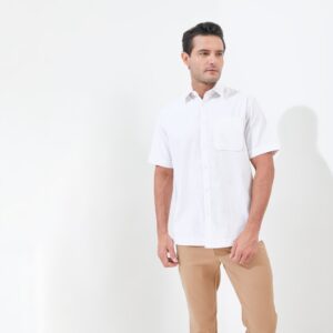 Jack Nicklaus Finnick Kemeja Pria Lengan Pendek Regular Fit White