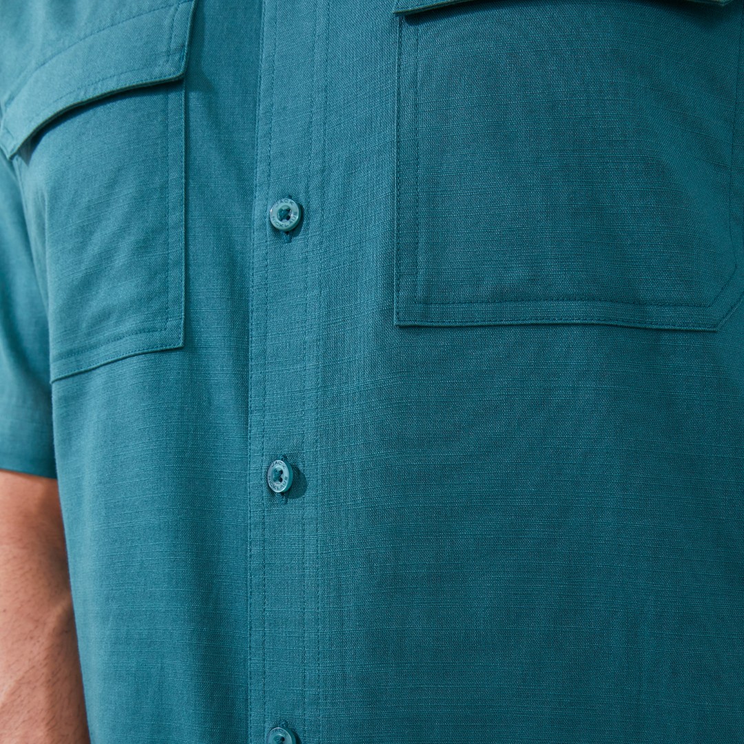 Jack Nicklaus Jax Kemeja Pria Lengan Pendek Relaxed Green - Image 6