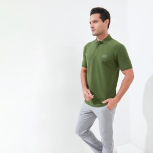 Jack Nicklaus Victor Polo Shirt Pria Regular Fit Dark Green