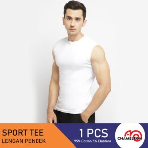 Chameleon Kaos Dalam Kerah Bulat / UCHT02C1CSWHT