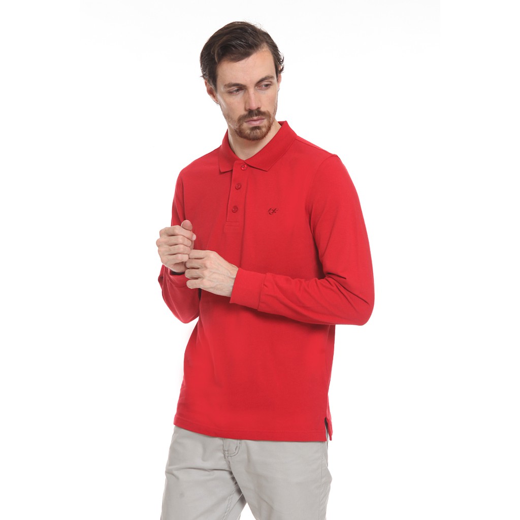 Country Fiesta Men's Polo Shirt Red 01NSM27270 - Image 2