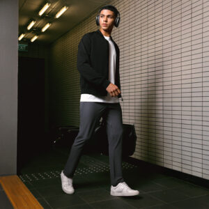 JOBB x MACK WELDON Radius Celana Panjang Pria Straight Fit Charcoal Heather